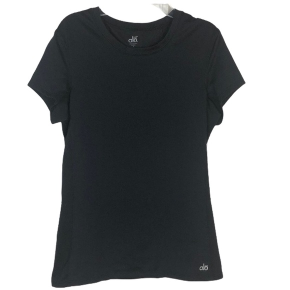 ALO Yoga Tops - Alo Yoga Short Sleeve Black Top